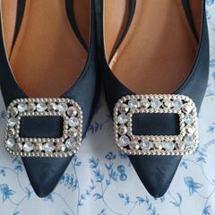 キラキラローヒールパンプス✨の画像