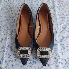 キラキラローヒールパンプス✨の画像