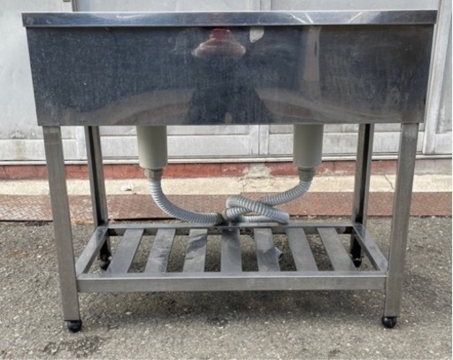 業務用 2槽シンク 幅900×奥450×高さ800(mm) 二層 二槽 2曹 流し台 厨房 二槽 二層 厨房機器 店舗用品 厨房機材 カフェ BAR バー 大阪発