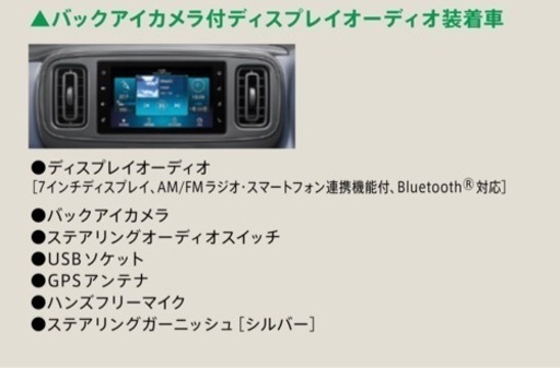 未使用アルト　ディスプレイオーディオカーナビ