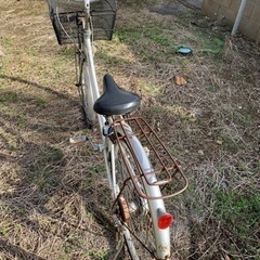 自転車　ブリヂストン　26インチ　3段変速　シルバーの画像