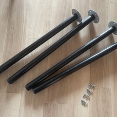 IKEA テーブル脚 ADILS オディリス ブラック 4本セット