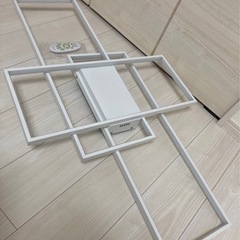 【8畳用】 シーリングライト 北欧風 調光調色 ホワイト おしゃれ ／ 引き取り可能な方の画像