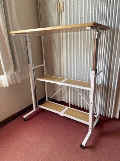 【最終値下げ】E-WIN 折りたたみ&昇降スタンディングデスク