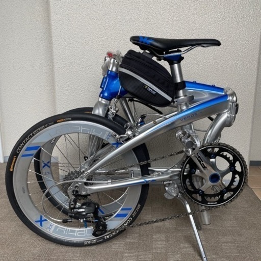 折りたたみ自転車 シルバー　引き取り限定‼️乗って帰れます‼️ TERN VERGE X18 (まっさん) 西宮北口の折りたたみ自転車の中古あげます