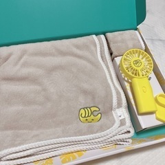 チョコザップ特典　タオル＆ポータブルファン