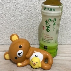 リラックマ貯金箱(訳あり)  陶器製　の画像