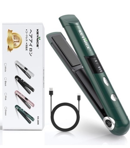 お値下げ！コードレスヘアアイロン　携帯用　3,680
