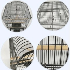 【完売】鳥用品　大型鳥かご　透明カバー付き　の画像