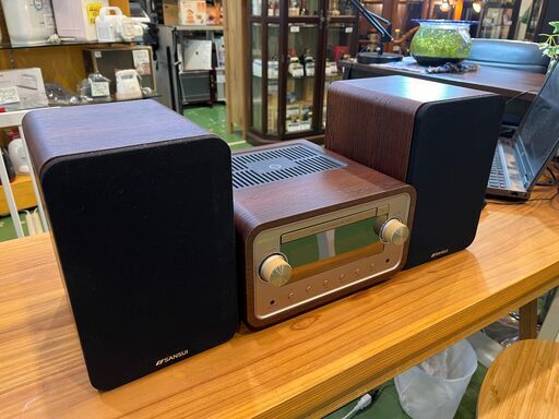 【愛品館八千代店】SANSUI 真空管ハイブリッドアンプ搭載CDステレオシステム SMC-300BT