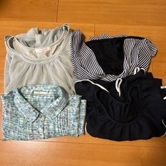 4点セット レディスシフォン半袖ブラウス Mサイズの画像