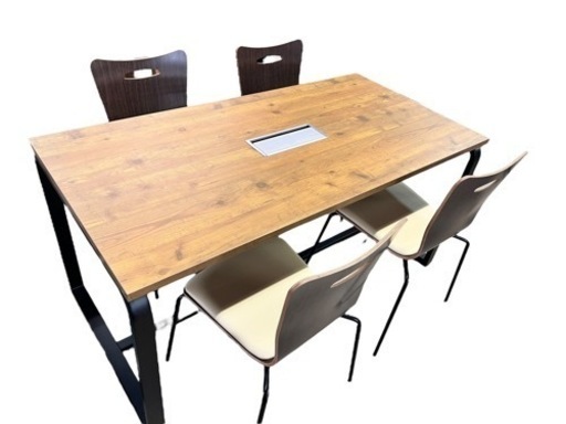 NO.1251 METIO メティオ ミーティングテーブル 椅子4脚セット