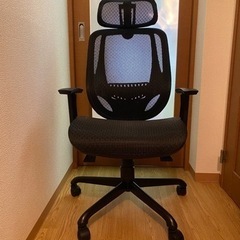 【ニトリ】 ワークチェア クエトBKの画像