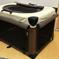 【値下げしました！】ペット用　猫用　アルミ組み立てケージ　キャリ...