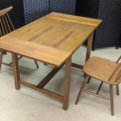 バタフライテーブル(無垢材/ヴィンテージ家具/conte-Lime /天板拡張可能/二人用)

の画像