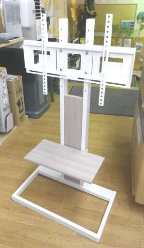 壁寄せスタンド テレビ台 ～65V型対応 KF-260W 幅60×奥行き35×高さ101cm ディスプレイスタンド ハヤミ工産 テレビ