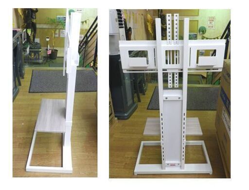 壁寄せスタンド テレビ台 ～65V型対応 KF-260W 幅60×奥行き35×高さ101cm ディスプレイスタンド ハヤミ工産 テレビ