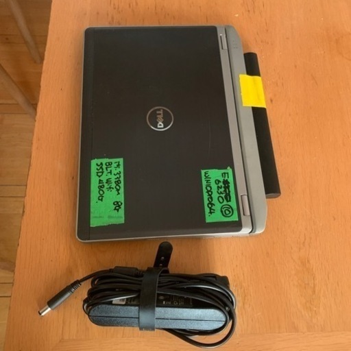 （売約済）小型12.5inch液晶/軽量人気機種　Dell latitudee6230改その⑩　新品SSD480G 超レア爆速Core i5-3380mメモリー８G　Webカメラ,Bluetooth,Wifi搭載機　Windows10pro 64bi