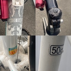 Bianchi ビアンキ ROMA 2 クロスバイク 50cm アルミ SHIMANO 9SPEED 自転車 ビアンキ ローマ2 現状品 ※防犯登録譲渡書類付きの画像