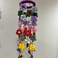0円。つるし雛　手作りです。　大8連　小4連の画像