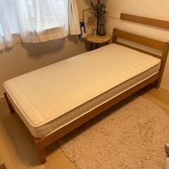 【無印良品】シングルベッド(オーク材)