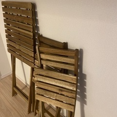 ガーデンチェア2脚＋テーブル　セットの画像