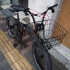 CAPTAINSTAG[キャプテンスタッグ]WILDER(ワイルダー)20吋 折り畳み自転車 外装6段/マットブラックの画像