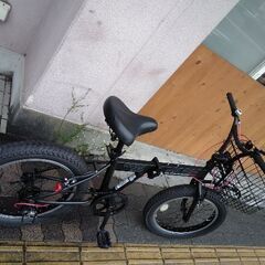 CAPTAINSTAG[キャプテンスタッグ]WILDER(ワイルダー)20吋 折り畳み自転車 外装6段/マットブラックの画像