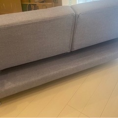 【取引決定】水色　ソファベッド　定価7万円以上の画像