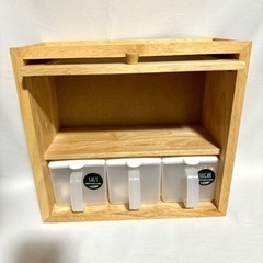 【新品未使用/早い者勝ち！】ニトリ　木製調味料ホルダー　定価¥2,490の画像