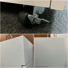 【売ります】【K4983・K4984】 中古 日本箱産業 おく洗 フラットタイプ 簡易手洗いユニット本体 給水・排水タンク2個 セット 水道工事不要 仮説手洗器 タンク式 アウトドア キャンプ イベント 災害時 店舗 長期保管 自宅保管の画像