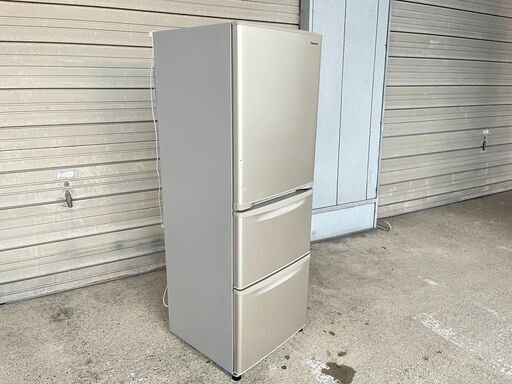 【売約済み】ファミリー向け3ドア冷蔵庫 335L パナソニック NR-C343C-N 2022年製 自動製氷機能付き 中古動作品 クリーニング済み