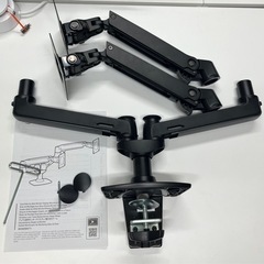 Amazonベーシック デスクマウント デュアル モニターアーム