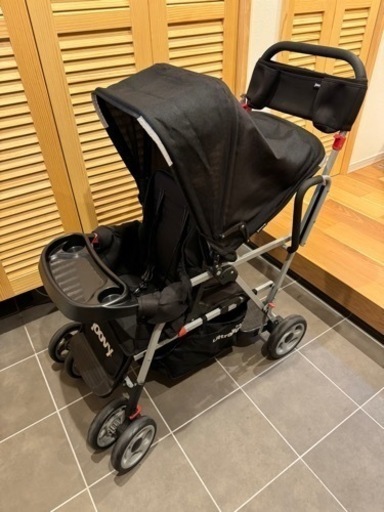 最終値下げ joovy ジュービーカブースウルトラライト 2人乗りベビーカー