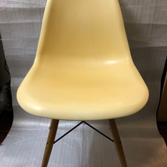 2脚 イームズ シェルチェア 木製レッグ（ダウェルベース） リプ...