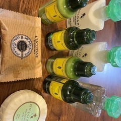 ホテルのノベルティ　ブルガリ、ロクシタン