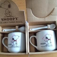 SNOOPY  カツプスプーン付き  2脚セットの画像