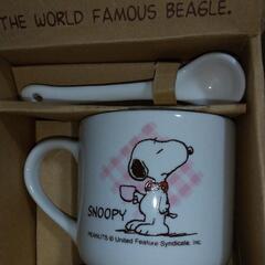 SNOOPY  カツプスプーン付き  2脚セットの画像