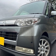 快適なターボ車！月々9千円〜分割可❗️車検付き！【名義変更代込み】広い車内！大人気‼️ダイハツ タントカスタム☆HDDナビ付き☆走行中DVD観れます☆ETC付き☆電動スライドドア☆純正アルミ☆ドライブレコーダー☆そのまま乗って帰れます！の画像