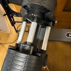 フレックスベル32kg 2kg刻み 可変式 ダンベル　NUO BELL & 専用スタンド、グローブ、ベンチの画像
