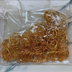 ❤️新品❤️100個入り キーホルダー チェーン リング開け アクセサリー パーツ DIYの画像