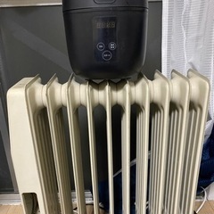 オイルヒーターと炊飯器差し上げます。