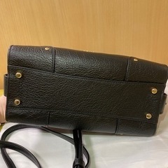 COACHコーチ　ハンドバッグ　37779　レザー　ブラック×ゴールド金具の画像