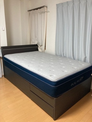 引き渡す方、決定しました★20%値下げ★ニトリセミダブルベッドフレームマットレス付