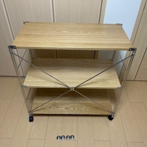 無印良品　ステンレスユニットシェルフ　ワイド小