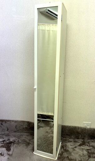 ☆直接引き取り歓迎☆全身鏡つき 収納棚