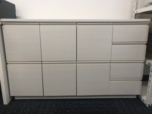 【新品】アイリスオーヤマ リビングキャビネット ホワイト 幅119cm