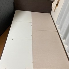◆一人暮らし◆ニトリ　収納付きセミダブルベッドフレーム