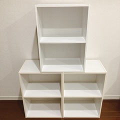 【引渡し済】カラーボックス2段×３個