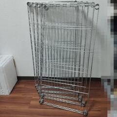 【美品】5段メタルラック/アルミラック/高さ約180㎝の画像